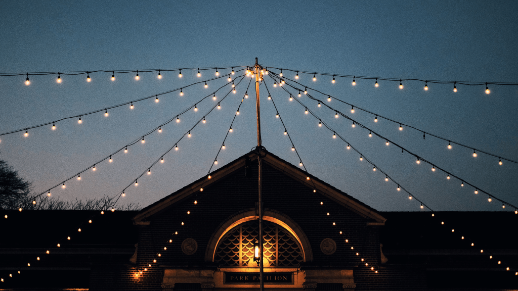 banner 1 lampen boertje party verhuur