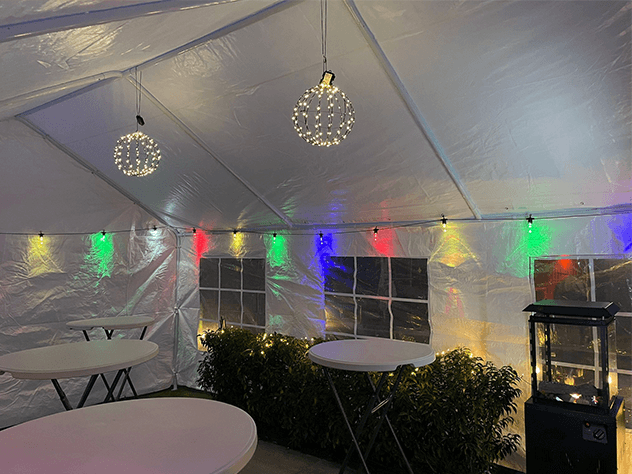 partytent by night boertje party verhuur